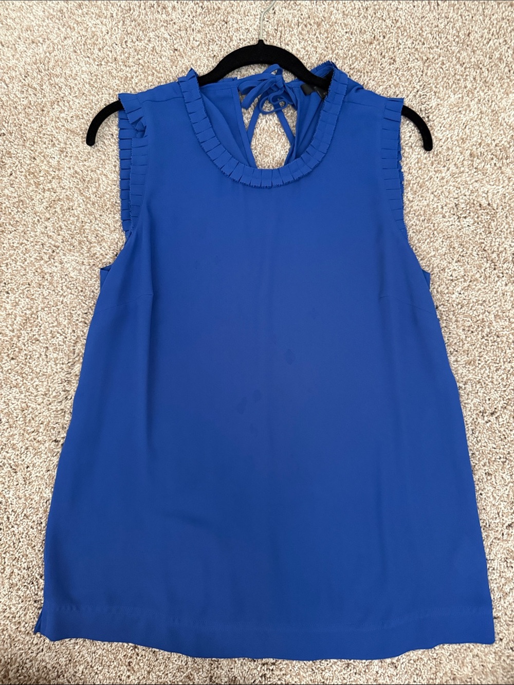 J Crew | Blue Ruffle Top - Picture 2 of 3